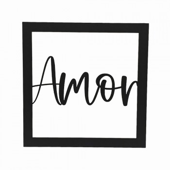 MINI QUADRO DECORATIVO MODELO AMOR EM MDF REF: 2089