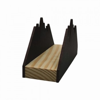 PORTA GUARDANAPOS MODELO MONTANHA EM MDF COM BASE DE MADEIRA REF: 2430 PORTA GUARDANAPOS MODELO MONTANHA EM MDF COM BASE DE MADEIRA REF: 2430