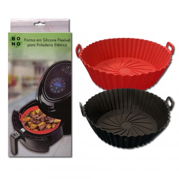 FORMA PARA AIRFRYER EM SILICONE 20CM REF: 4123 FORMA PARA AIRFRYER EM SILICONE 20CM REF: 4123