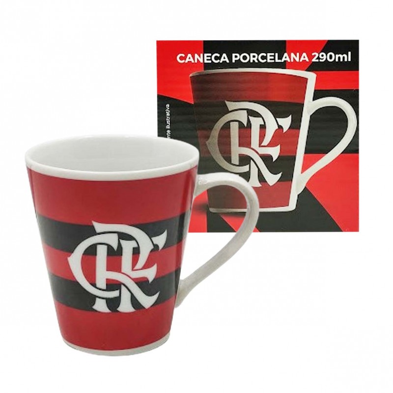 CANECA FLAMENGO EM PORCELANA REF: 221330 CANECA FLAMENGO EM PORCELANA REF: 221330