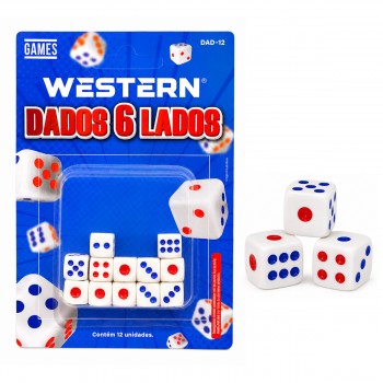 KIT DADOS DE ACRÍLICO COM 12 PEÇAS REF: DAD-12 KIT DADOS DE ACRÍLICO COM 12 PEÇAS REF: DAD-12