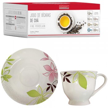 JOGO XICARA CHA 170ML 12PCS JOGO XICARA CHA 170ML 12PCS