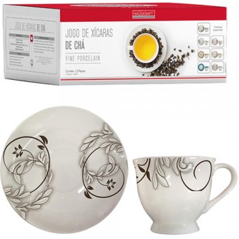 JOGO XICARA CHA 170ML 12PCS REF:JGCH-008 JOGO XICARA CHA 170ML 12PCS REF:JGCH-008