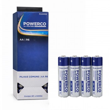 KIT COM 60 PILHAS COMUM AA REF: PLHA008 KIT COM 60 PILHAS COMUM AA REF: PLHA008