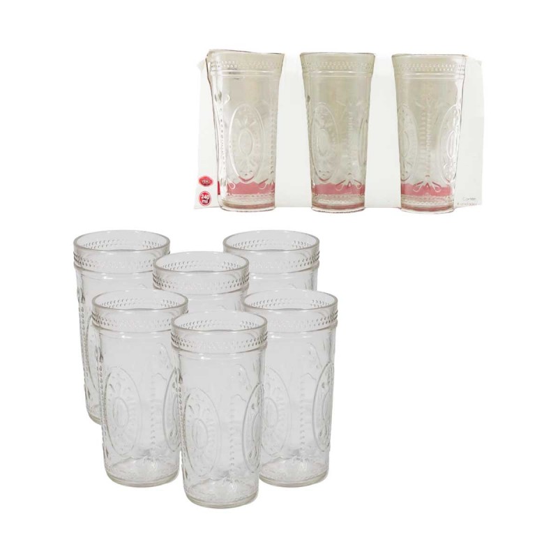 JOGO DE COPOS MODELO BERLIM 240ML 6PÇS EM VIDRO REF: CPLG087 JOGO DE COPOS MODELO BERLIM 240ML 6PÇS EM VIDRO REF: CPLG087