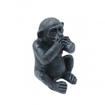 ENFEITE DECORATIVO MODELO MACACO MUDO EM RESINA REF: D-F058PT ENFEITE DECORATIVO MODELO MACACO MUDO EM RESINA REF: D-F058PT