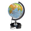 GLOBO TERRESTRE 21CM BASE CROMADA COM LED REF: 312584 GLOBO TERRESTRE 21CM BASE CROMADA COM LED REF: 312584