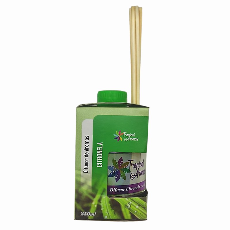 DIFUSOR DE AROMAS CITRONELA 250ML REF: 6055 DIFUSOR DE AROMAS CITRONELA 250ML REF: 6055