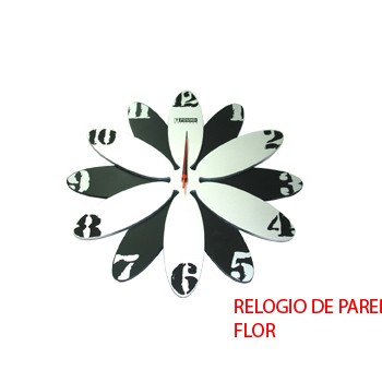 RELÓGIO DE PAREDE MODELO: FLOR. TAM:39X3cm RELÓGIO DE PAREDE MODELO: FLOR. TAM:39X3cm