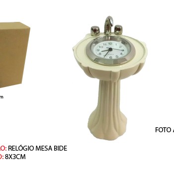 BIDÊ EM MINIATURA C/ RELÓGIO BIDÊ EM MINIATURA C/ RELÓGIO
