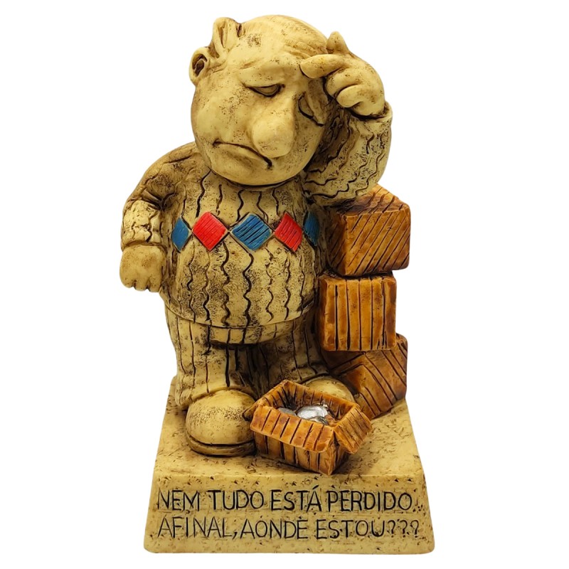 BONECO DE RESINA COM FRASE REF: NP212E BONECO DE RESINA COM FRASE REF: NP212E