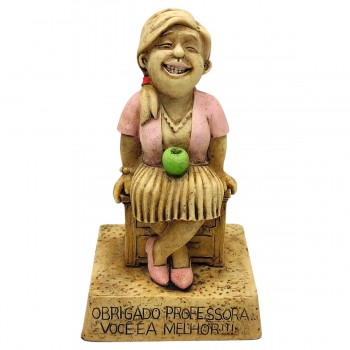BONECO DE RESINA COM FRASE REF: NP212O BONECO DE RESINA COM FRASE REF: NP212O