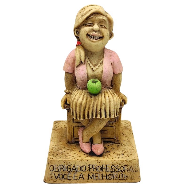 BONECO DE RESINA COM FRASE REF: NP212O BONECO DE RESINA COM FRASE REF: NP212O