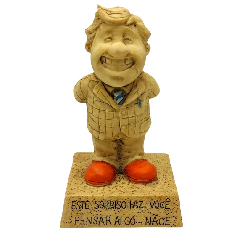 BONECO DE RESINA COM FRASE REF: NP212U BONECO DE RESINA COM FRASE REF: NP212U