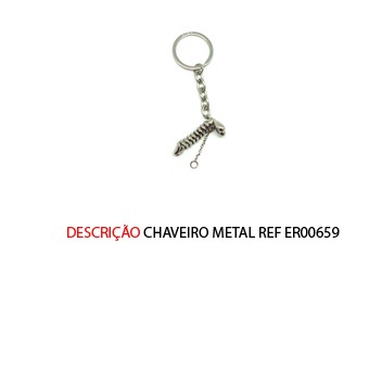 CHAVEIRO EM METAL. TAM:13x6x4CM CHAVEIRO EM METAL. TAM:13x6x4CM