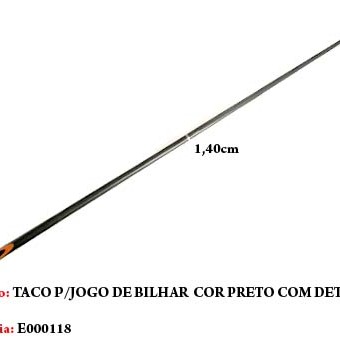 TACO DE BILHAR EM MADEIRA. TAM: 148CM TACO DE BILHAR EM MADEIRA. TAM: 148CM