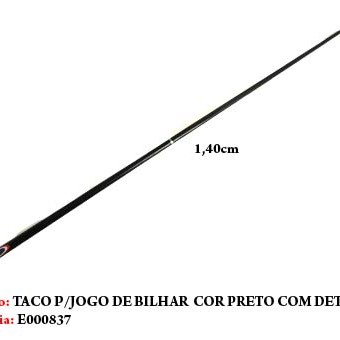 TACO DE BILHAR EM MADEIRA. TAM: 148CM TACO DE BILHAR EM MADEIRA. TAM: 148CM