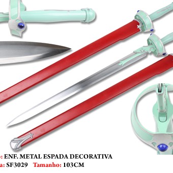 ESPADA MEDIEVAL EM METAL. TAM:103CM ESPADA MEDIEVAL EM METAL. TAM:103CM