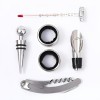 KIT VINHO COM 6 PEÇAS EM MADEIRA E METAL REF: 700052-2 KIT VINHO COM 6 PEÇAS EM MADEIRA E METAL REF: 700052-2
