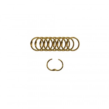 ARGOLA DOURADA EM METAL PACOTE COM 10 PEÇAS 20MM  REF: AP1534705