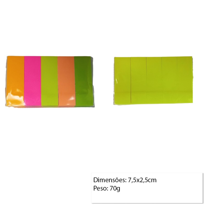 KIT 5 BLOCOS AUTOADESIVOS COM 100 FOLHAS CADA REF: E5-5 KIT 5 BLOCOS AUTOADESIVOS COM 100 FOLHAS CADA REF: E5-5