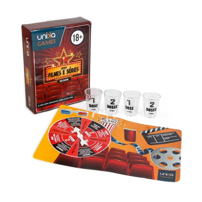 JOGO ROLETA MODELO FILMES E SERIES COM 4 SHOTS REF: 930 JOGO ROLETA MODELO FILMES E SERIES COM 4 SHOTS REF: 930