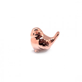 ENFEITE MINI PASSARO ROSE ENFEITE MINI PASSARO ROSE