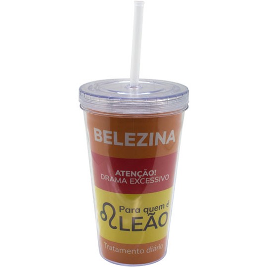 COPO CANUDO LEAO 470ML