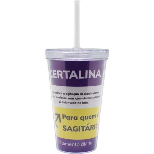 COPO CANUDO SAGITARIO 470ML COPO CANUDO SAGITARIO 470ML
