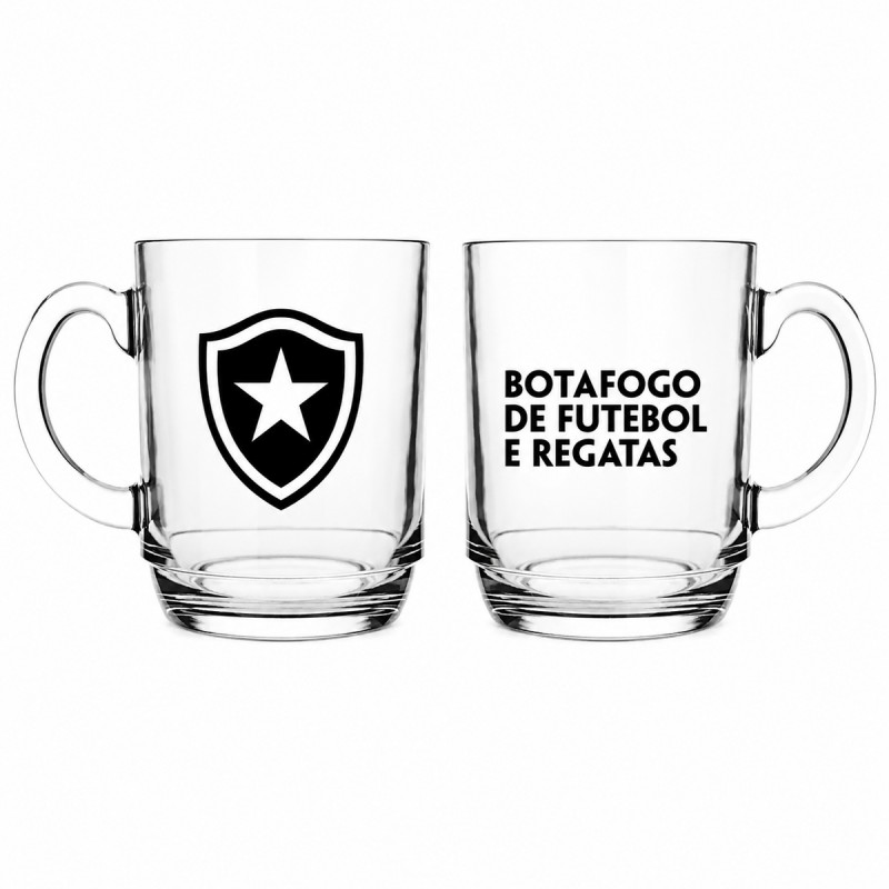 CANECA ASPEN DE VIDRO 300ML MODELO BOTAFOGO REF: 590932 CANECA ASPEN DE VIDRO 300ML MODELO BOTAFOGO REF: 590932
