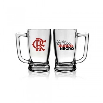CANECA DE CHOPP TABERNA MODELO FLAMENGO EM VIDRO 340ML REF: 5901033 CANECA DE CHOPP TABERNA MODELO FLAMENGO EM VIDRO 340ML REF: 5901033
