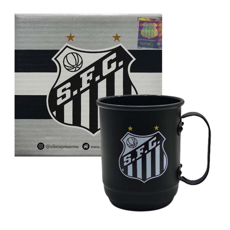 CANECA MODELO SANTOS EM ALUMINIO 500ML REF: 804037 CANECA MODELO SANTOS EM ALUMINIO 500ML REF: 804037