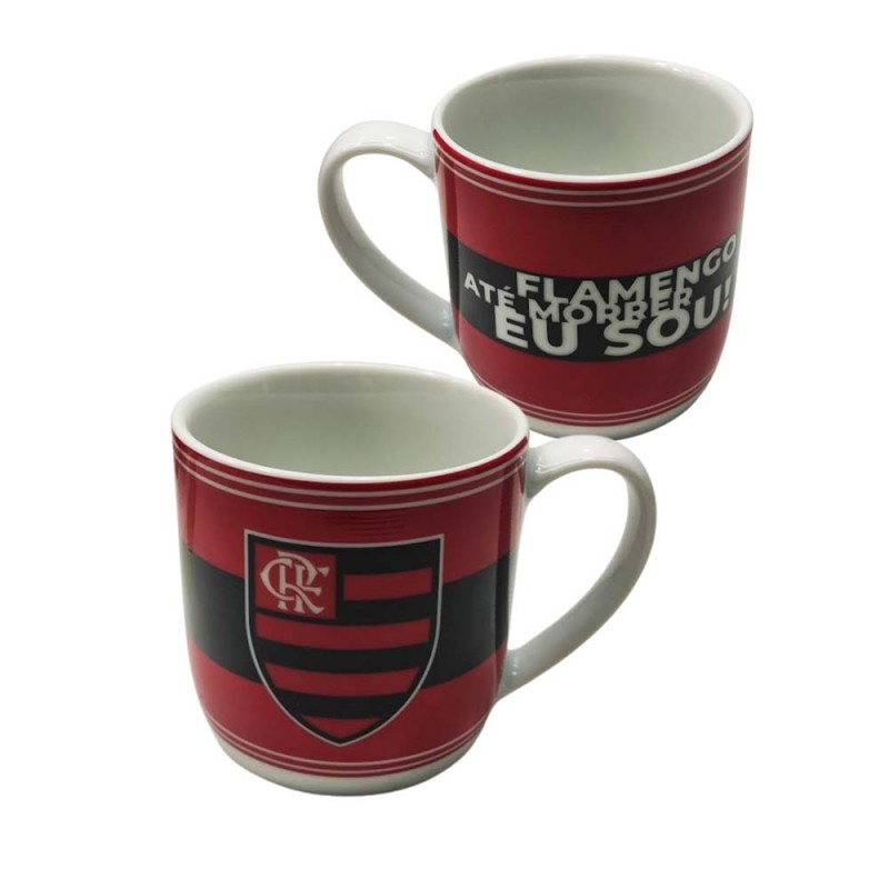 CANECA MODELO TIMES FLAMENGO EM PORCELANA 360ML REF: 441133 CANECA MODELO TIMES FLAMENGO EM PORCELANA 360ML REF: 441133
