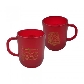 CANECA MODELO HARRY POTTER CASAS GRIFINÓRIA DE VIDRO 300ML REF: 590640