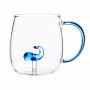 CANECA BOROSSILICATO DE VIDRO 420ML MODELO BALEIA REF: 223129