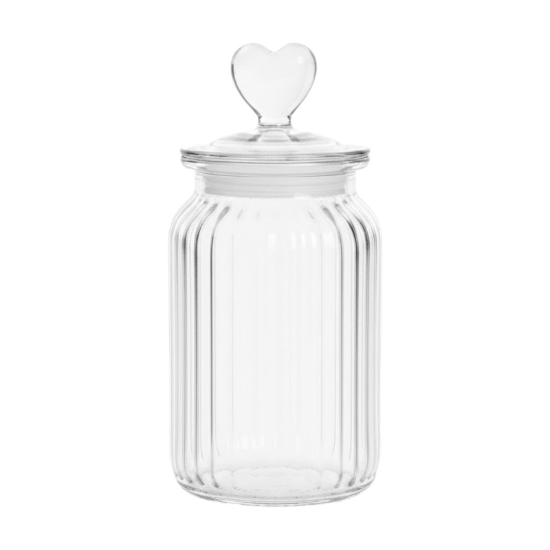 POTE DE VIDRO COM TAMPA HERMÉTICA MODELO CORAÇÃO 1000ML REF: 230542 POTE DE VIDRO COM TAMPA HERMÉTICA MODELO CORAÇÃO 1000ML REF: 230542