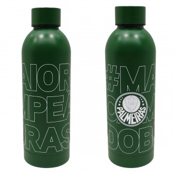 GARRAFA TÉRMICA INOX 500ML PALMEIRAS REF: 123238 GARRAFA TÉRMICA INOX 500ML PALMEIRAS REF: 123238