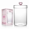 POTE BOROSSILICATODE VIDRO COM TAMPA 1100ML CORAÇÃO REF: 241027 POTE BOROSSILICATODE VIDRO COM TAMPA 1100ML CORAÇÃO REF: 241027