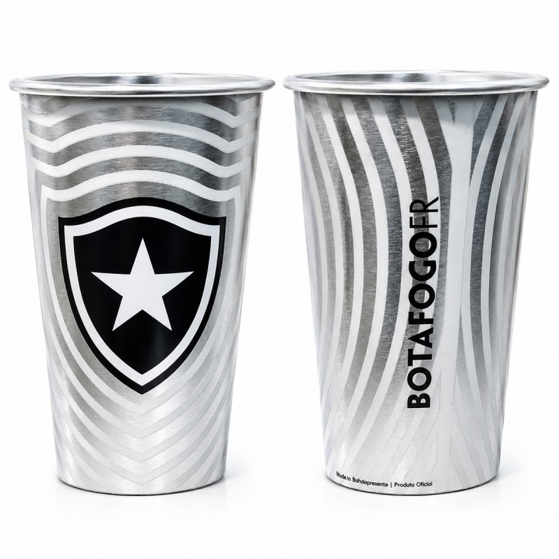 COPO TÉRMICO INOX 450ML COM REAÇÃO TÉRMICA MODELO BOTAFOGO REF: 131332