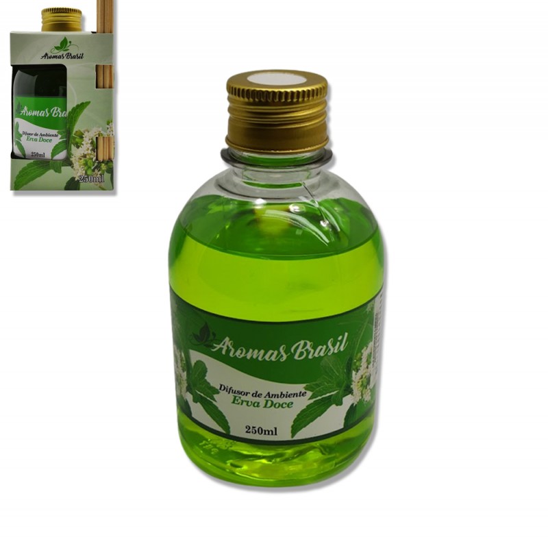 DIFUSOR DE AROMAS ERVA DOCE 250ML REF: 760 DIFUSOR DE AROMAS ERVA DOCE 250ML REF: 760
