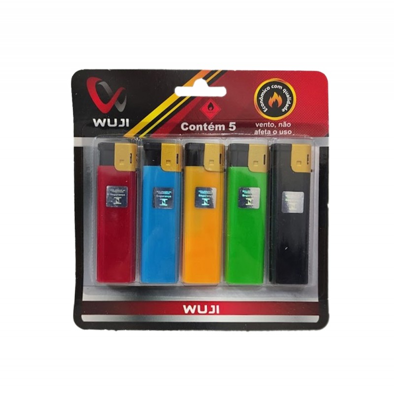 CONJUNTO ISQUEIRO DE BOLSO EM PLÁSTICO CONTÉM 5  REF: IM-0818 C5