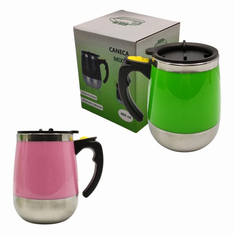 CANECA ISOTERMICA EM INOX 400ML REF: KL5849