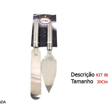 KIT C/2 ESPÁTULA PARA BOLO EM METAL. TAM:9X31CM KIT C/2 ESPÁTULA PARA BOLO EM METAL. TAM:9X31CM