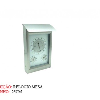 RELÓGIO DE MESA. TAM:13.5x3.8x22.5CM RELÓGIO DE MESA. TAM:13.5x3.8x22.5CM