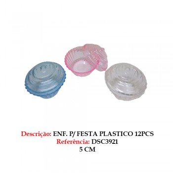 ENFEITE PARA FESTA COM TAMPA PLASTICO 12PCS AZUL ENFEITE PARA FESTA COM TAMPA PLASTICO 12PCS AZUL