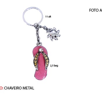 CHAVEIRO EM METAL. TAM:17x6x1CM CHAVEIRO EM METAL. TAM:17x6x1CM