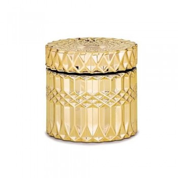 POTE DOURADO VIDRO TAM P POTE DOURADO VIDRO TAM P