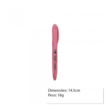 MARCA TEXTO COR: ROSA PASTEL UNIDADE REF: 09075