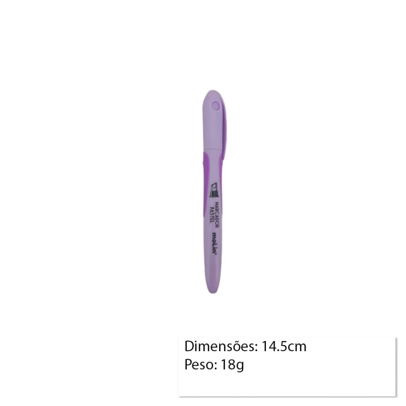 MARCA TEXTO COR: LILAS PASTEL UNIDADE REF: 9078 MARCA TEXTO COR: LILAS PASTEL UNIDADE REF: 9078