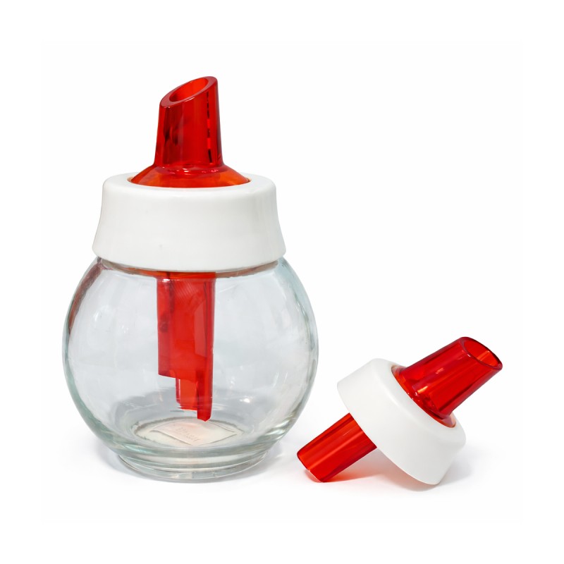 AÇUCAREIRO DE VIDRO VERMELHO 180ML REF: 5111 AÇUCAREIRO DE VIDRO VERMELHO 180ML REF: 5111